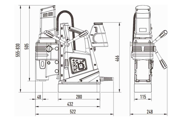 Магнитный сверлильный станок AT-S SU-125R